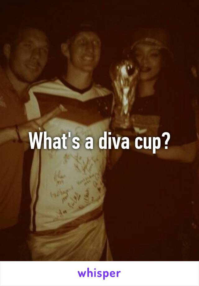 What's a diva cup?