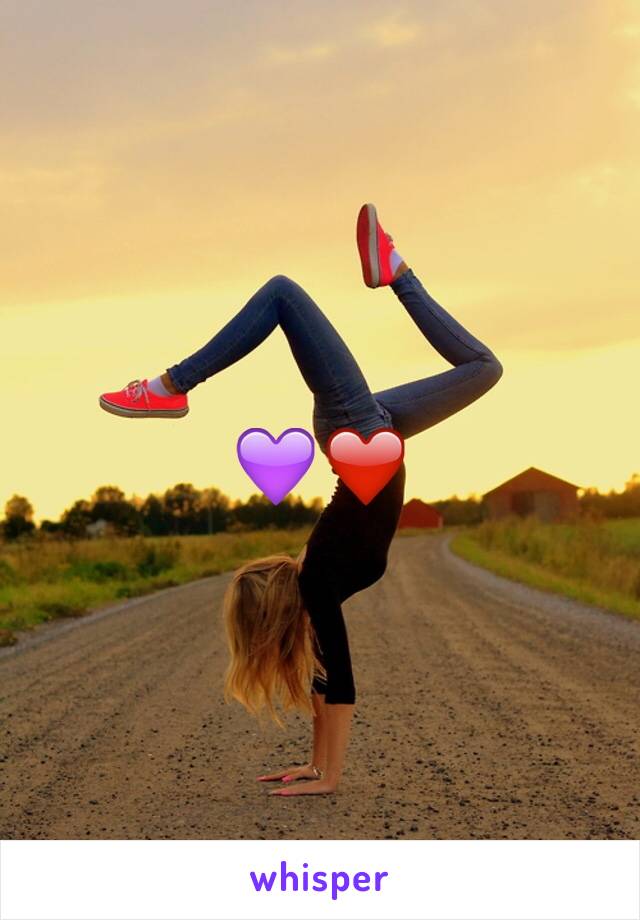 💜❤️