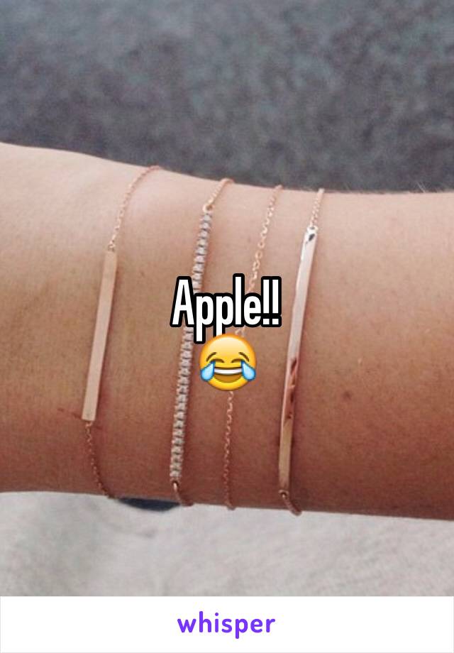 Apple!!
😂