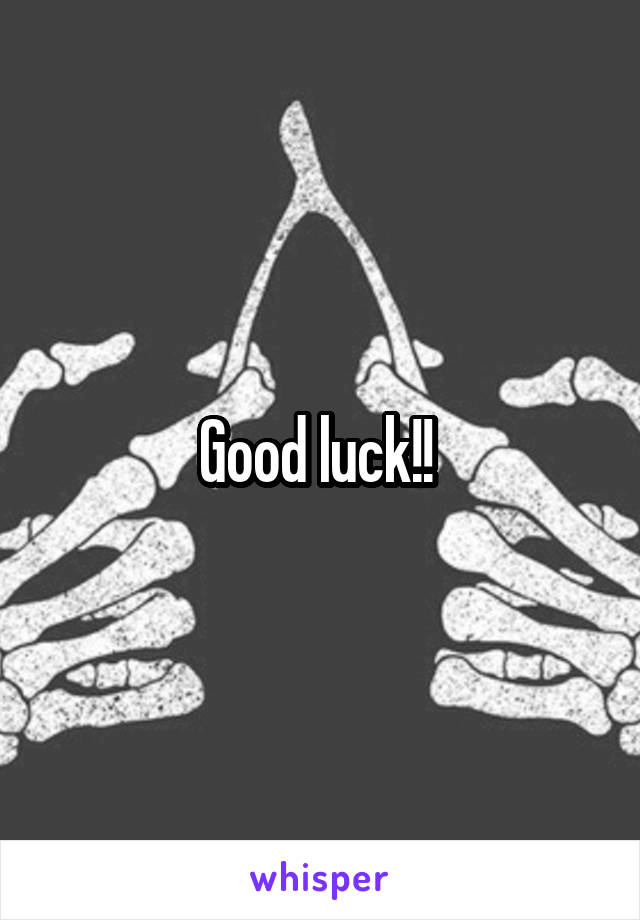 Good luck!! 