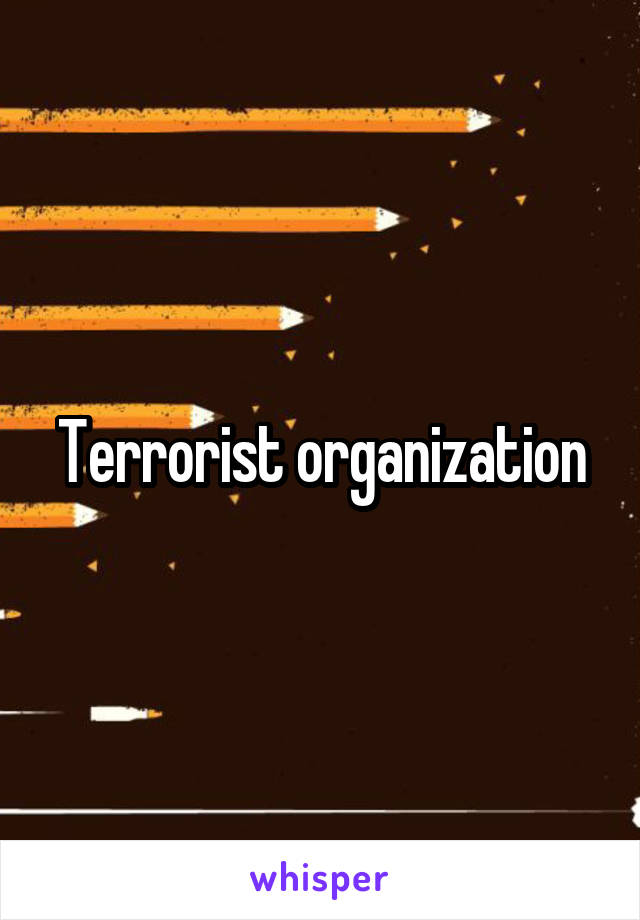 Terrorist organization