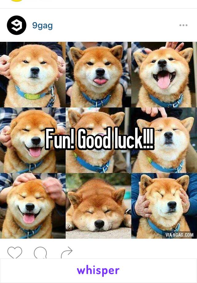 Fun! Good luck!!!