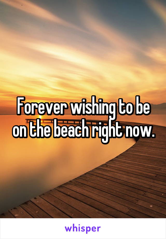 Forever wishing to be on the beach right now.