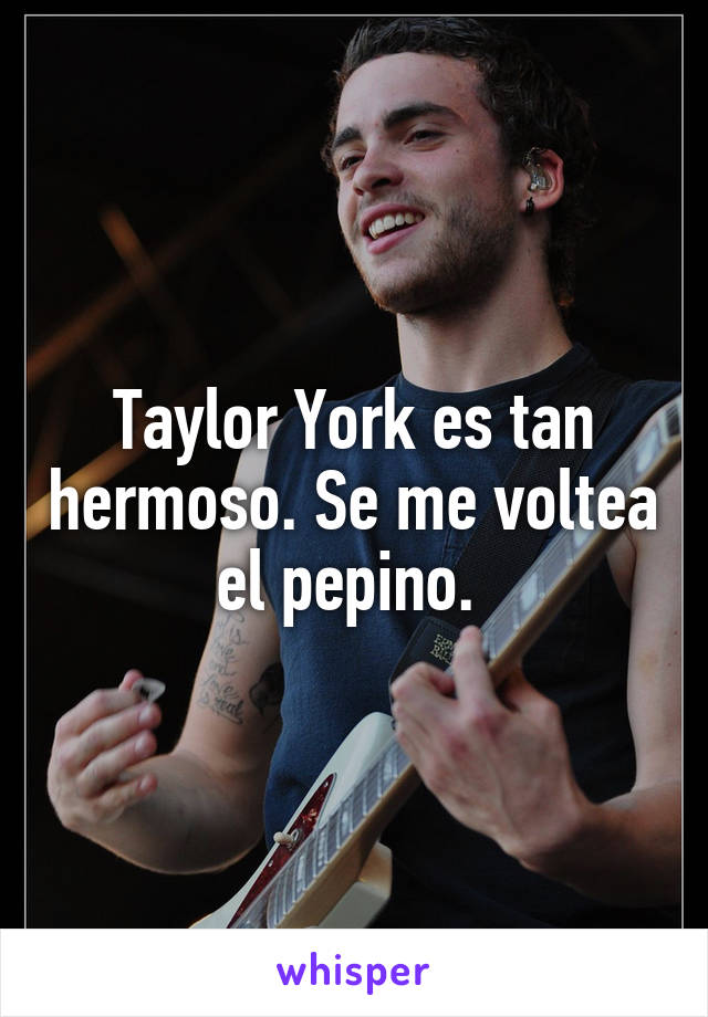 Taylor York es tan hermoso. Se me voltea el pepino. 