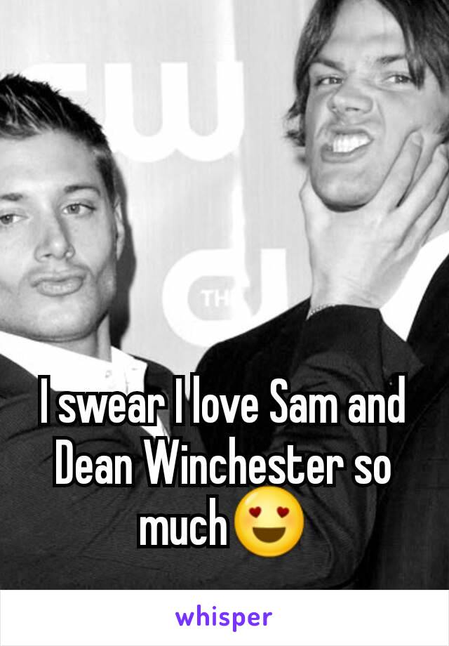 I swear I love Sam and Dean Winchester so much😍