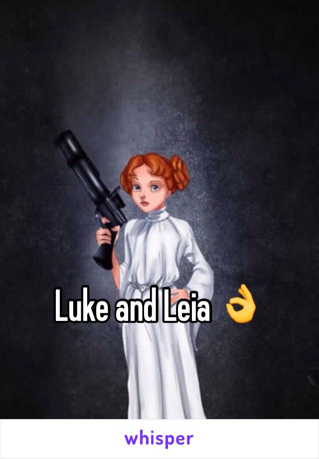 Luke and Leia 👌