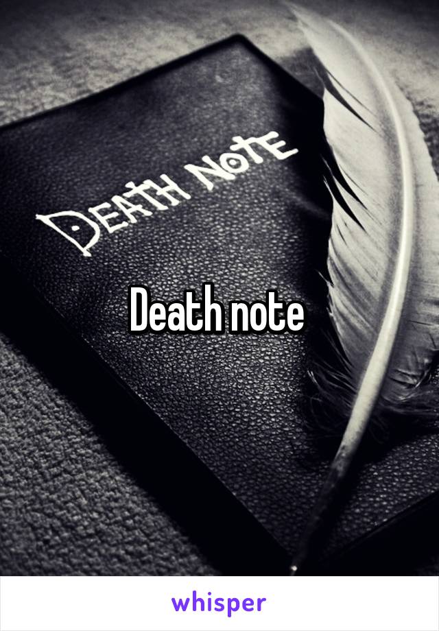 Death note 