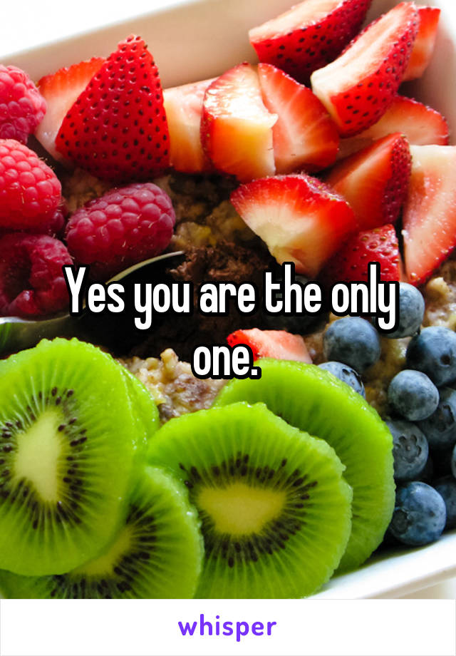 Yes you are the only one. 