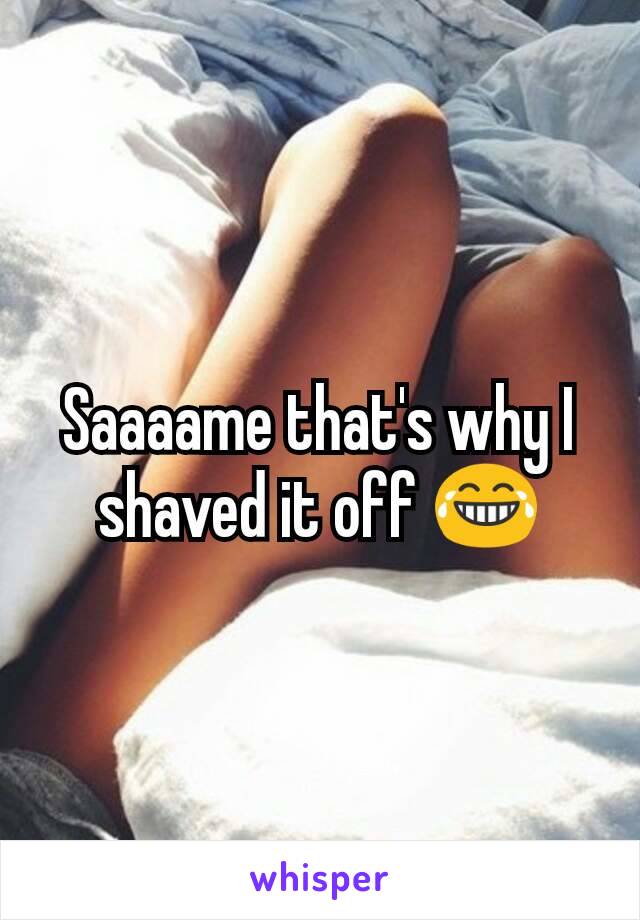 Saaaame that's why I shaved it off 😂