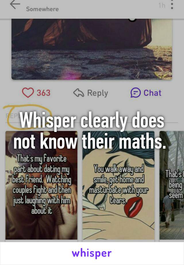 Whisper clearly does not know their maths. 
