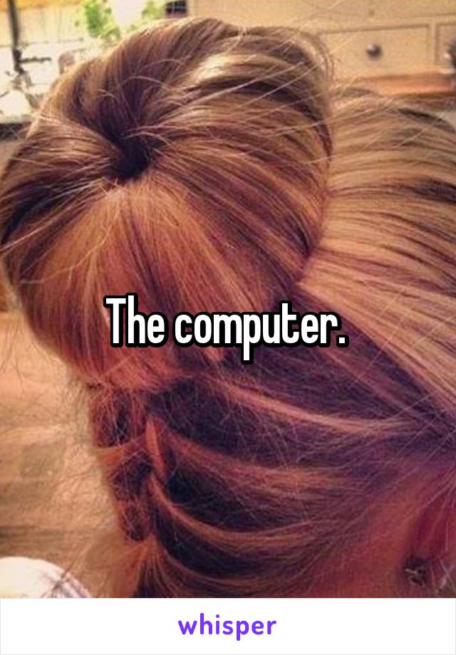 The computer. 