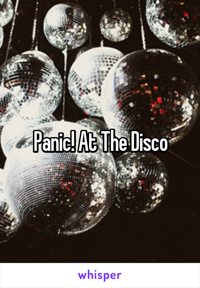 Panic! At The Disco