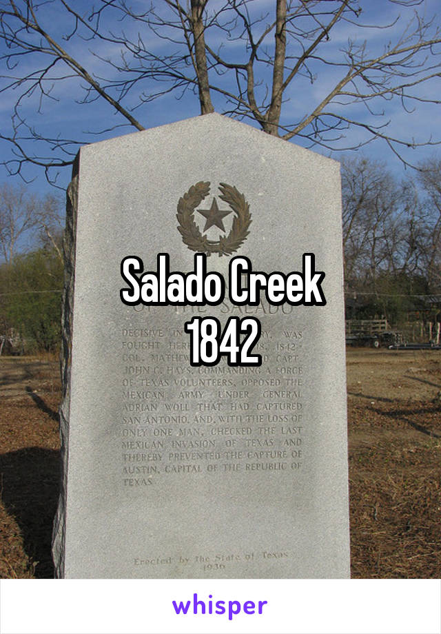 Salado Creek
1842