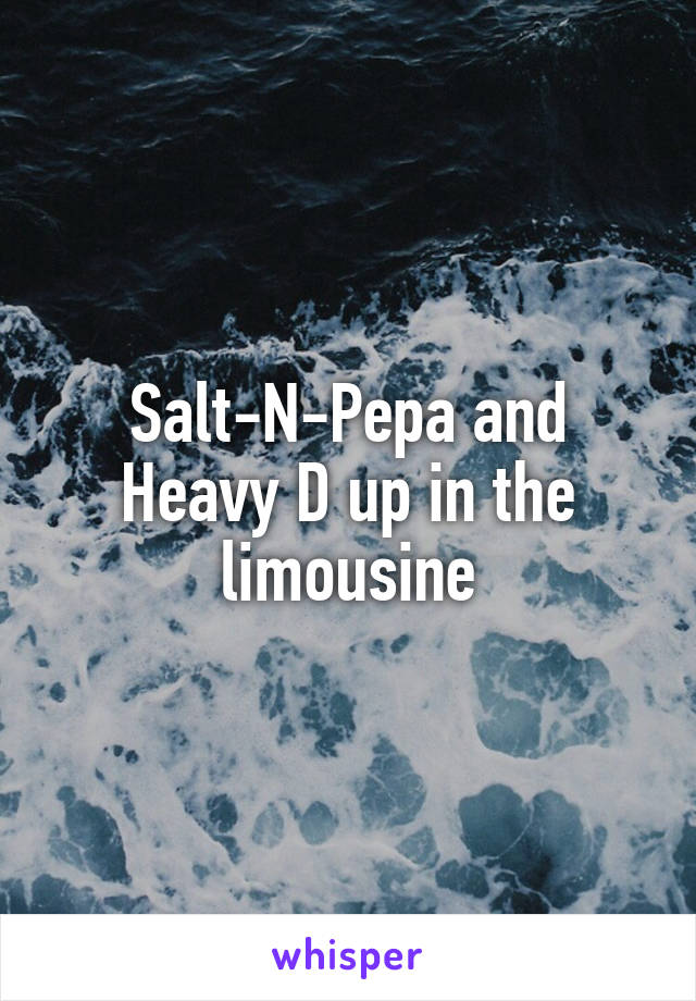 Salt-N-Pepa and Heavy D up in the limousine