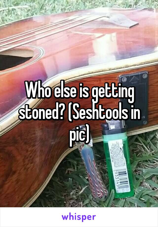 Who else is getting stoned? (Seshtools in pic)