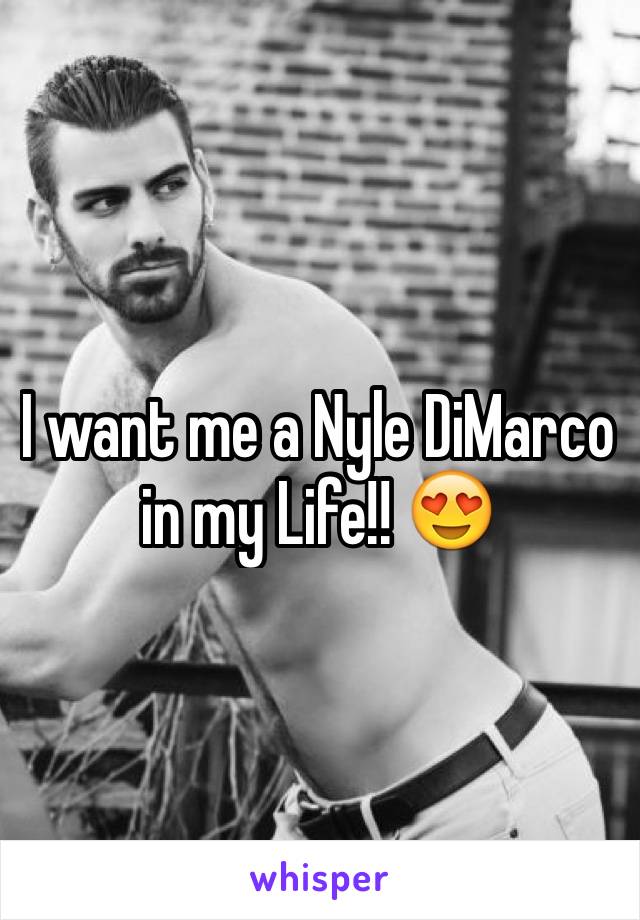 I want me a Nyle DiMarco in my Life!! 😍