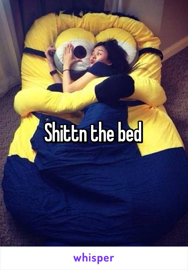 Shittn the bed 