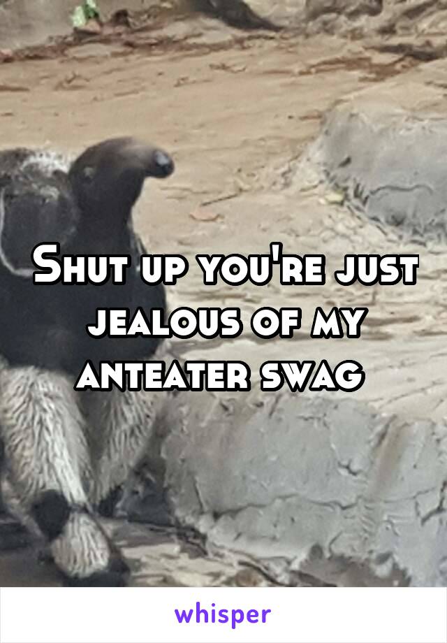 Shut up you're just jealous of my anteater swag 