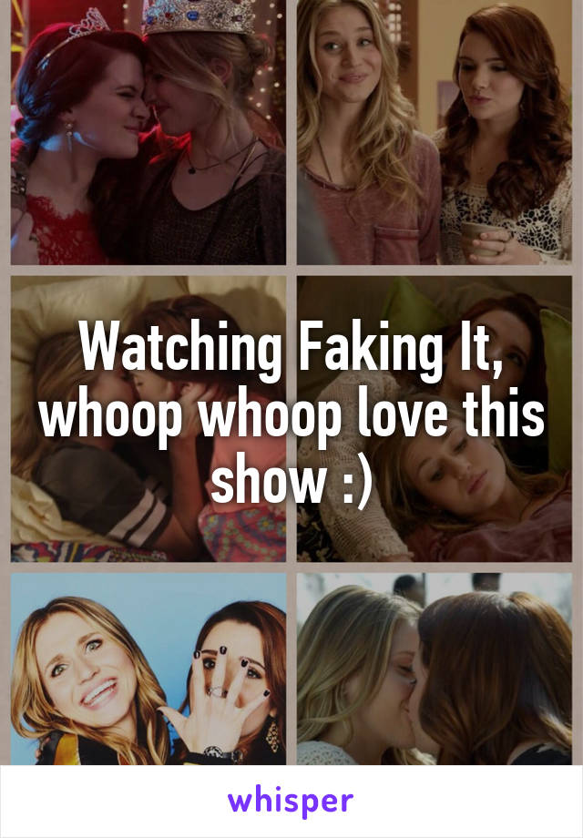 Watching Faking It, whoop whoop love this show :)