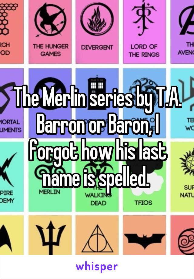 The Merlin series by T.A. Barron or Baron, I forgot how his last name is spelled. 