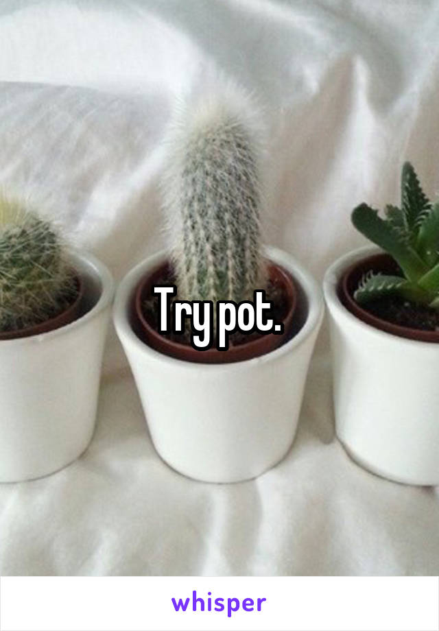 Try pot. 