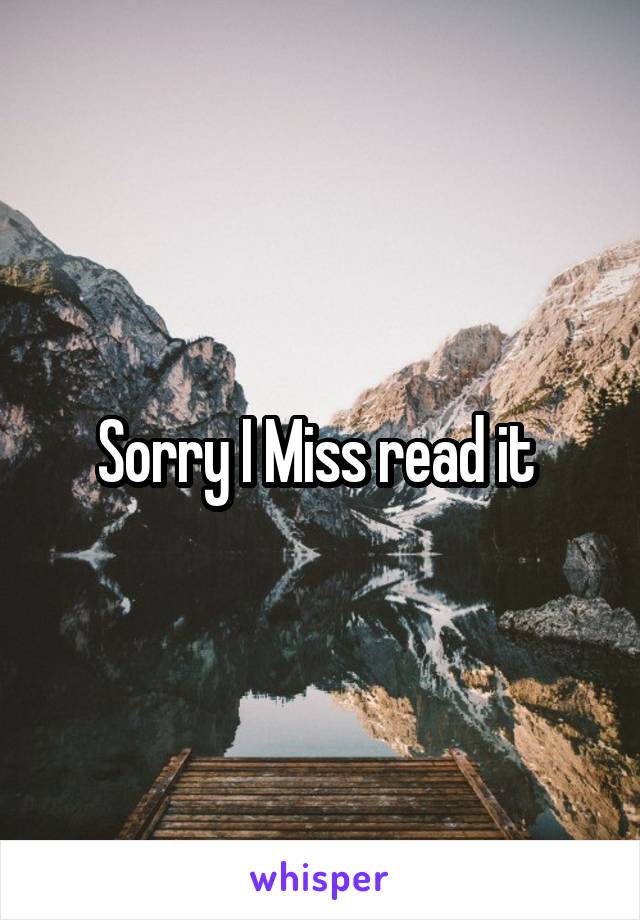 Sorry I Miss read it 