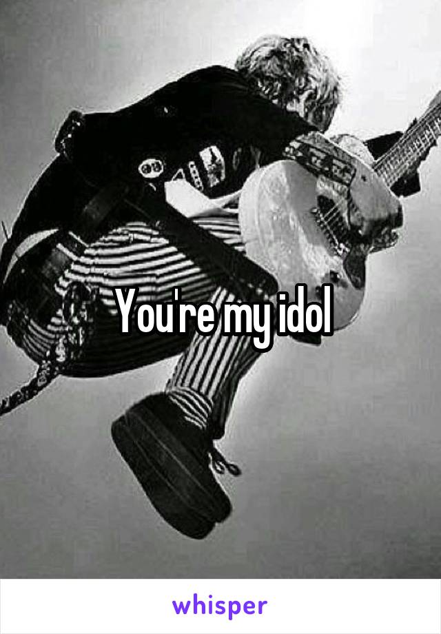 You're my idol