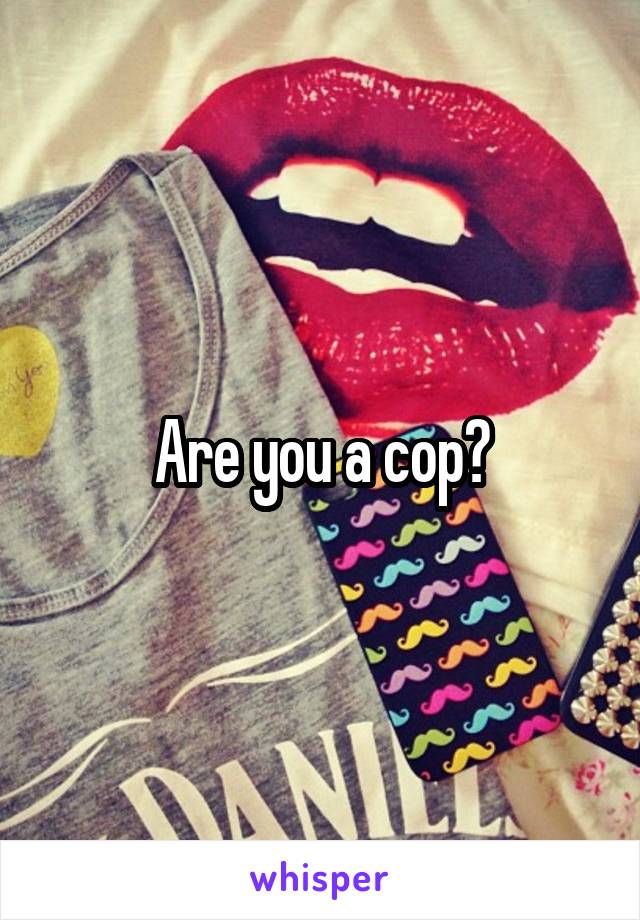 Are you a cop?