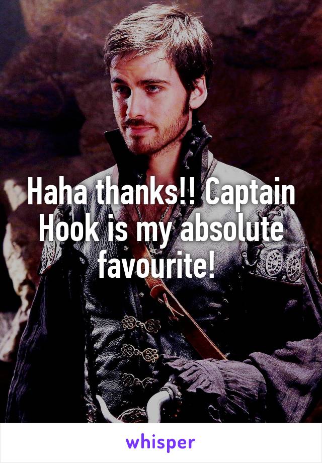 Haha thanks!! Captain Hook is my absolute favourite! 