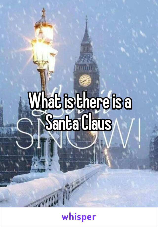 What is there is a Santa Claus 