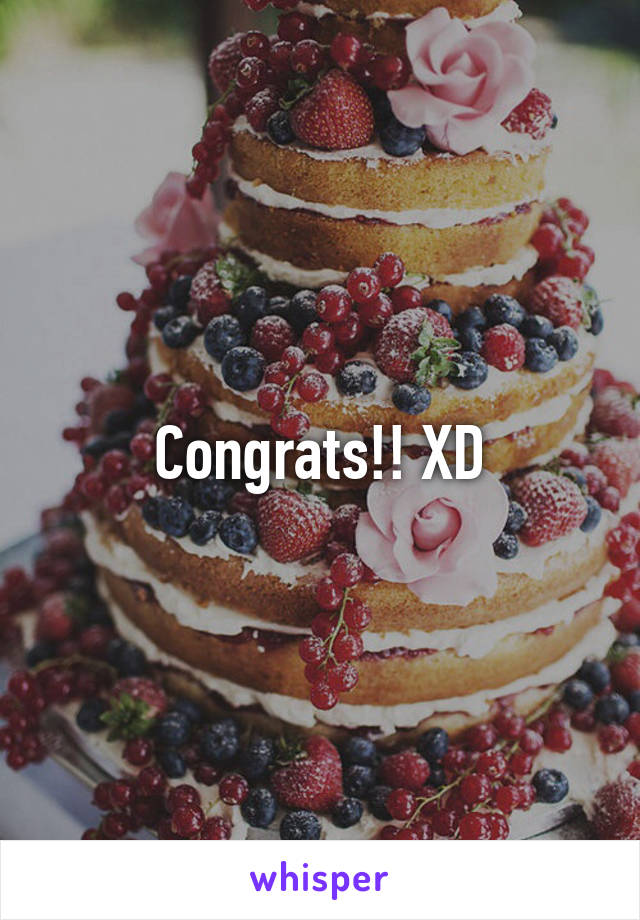 Congrats!! XD