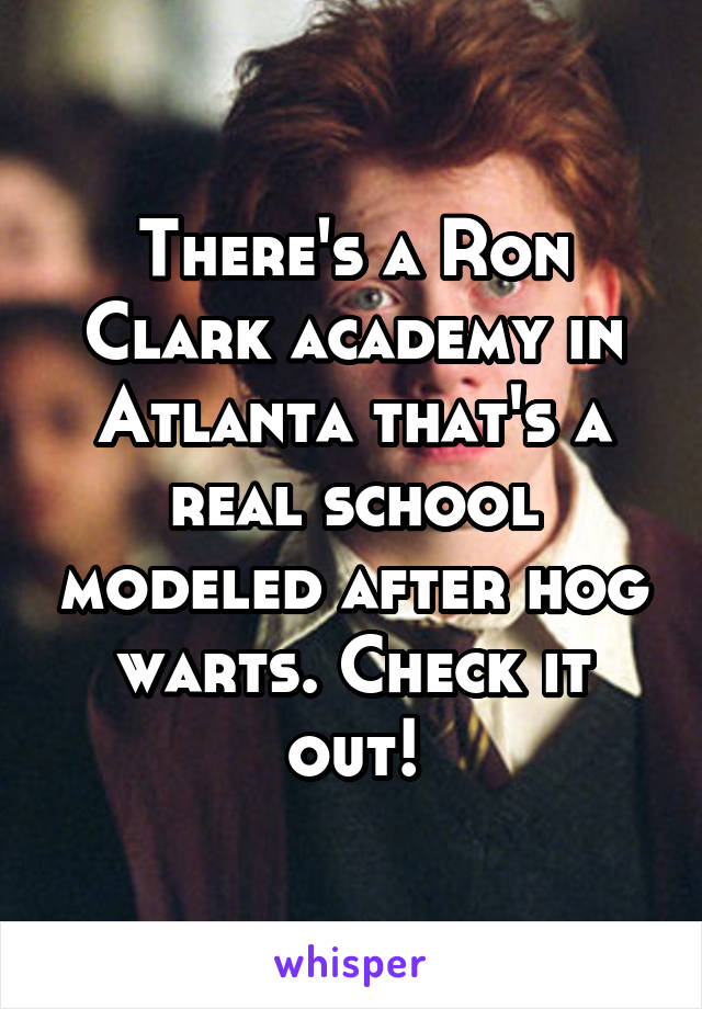 There's a Ron Clark academy in Atlanta that's a real school modeled after hog warts. Check it out!