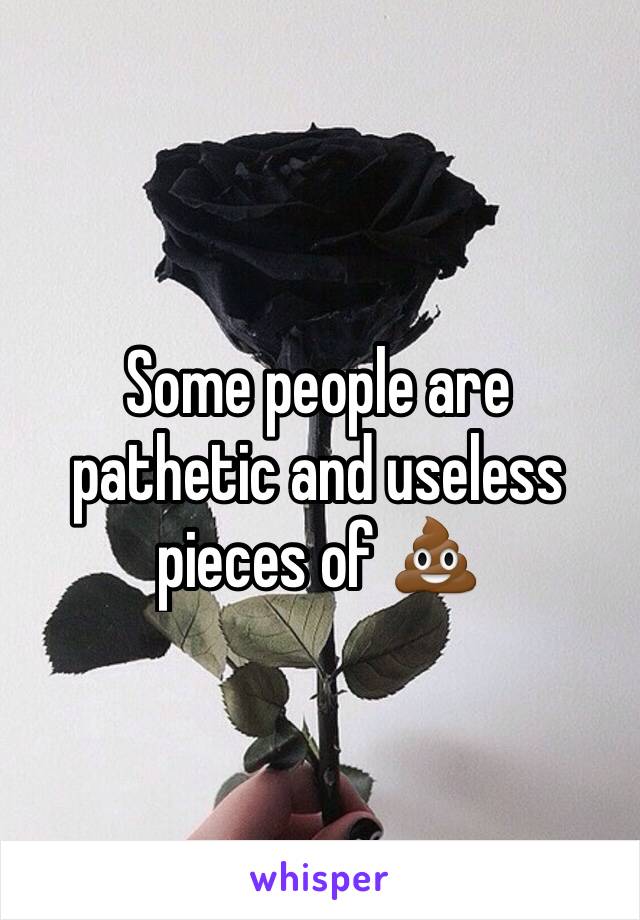 Some people are pathetic and useless pieces of 💩