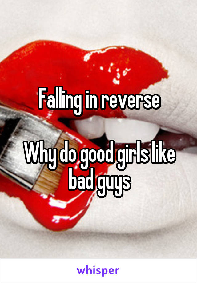 Falling in reverse

Why do good girls like bad guys