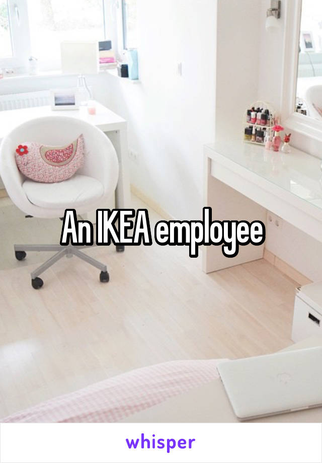 An IKEA employee