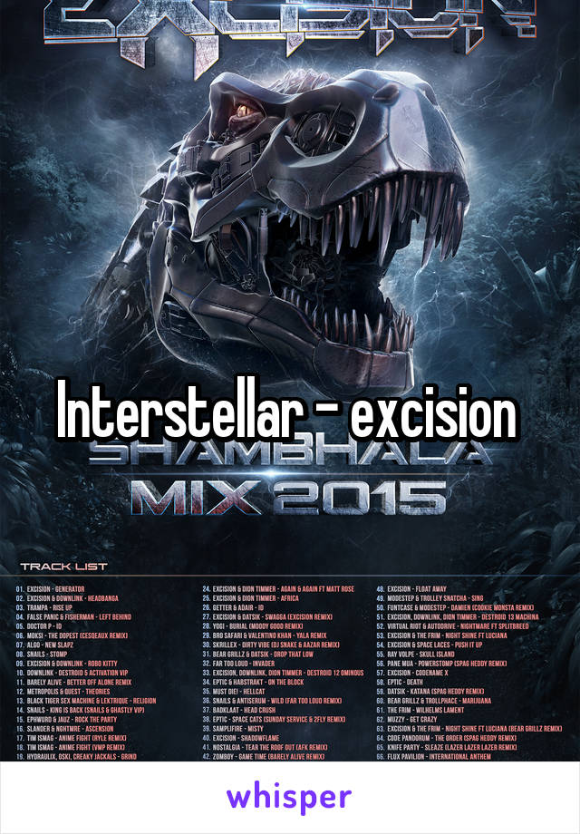 Interstellar - excision 