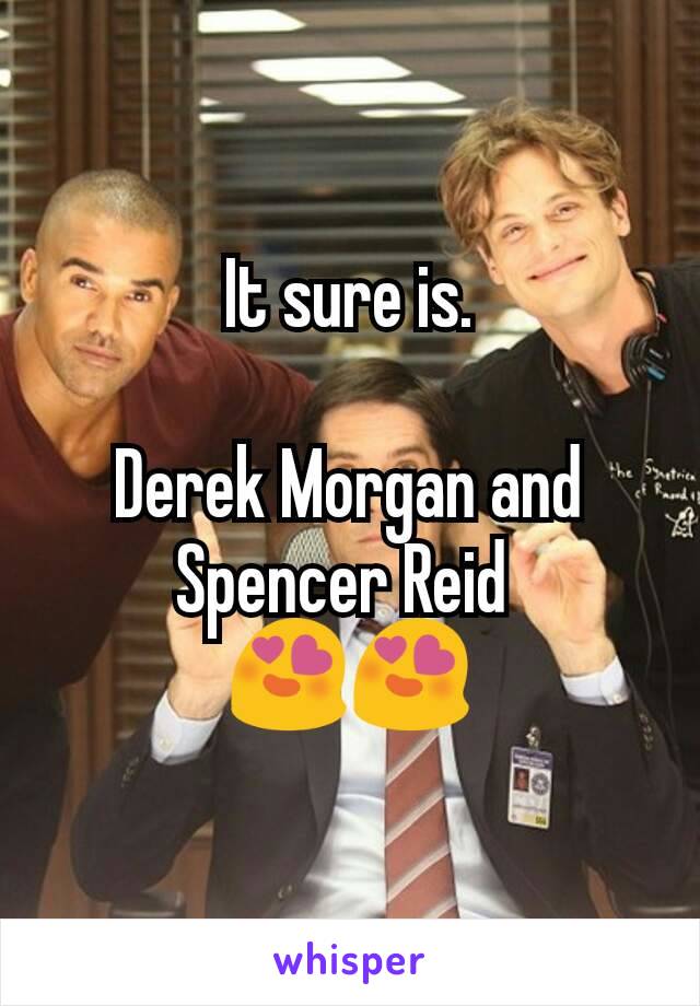 It sure is.

Derek Morgan and Spencer Reid 
😍😍