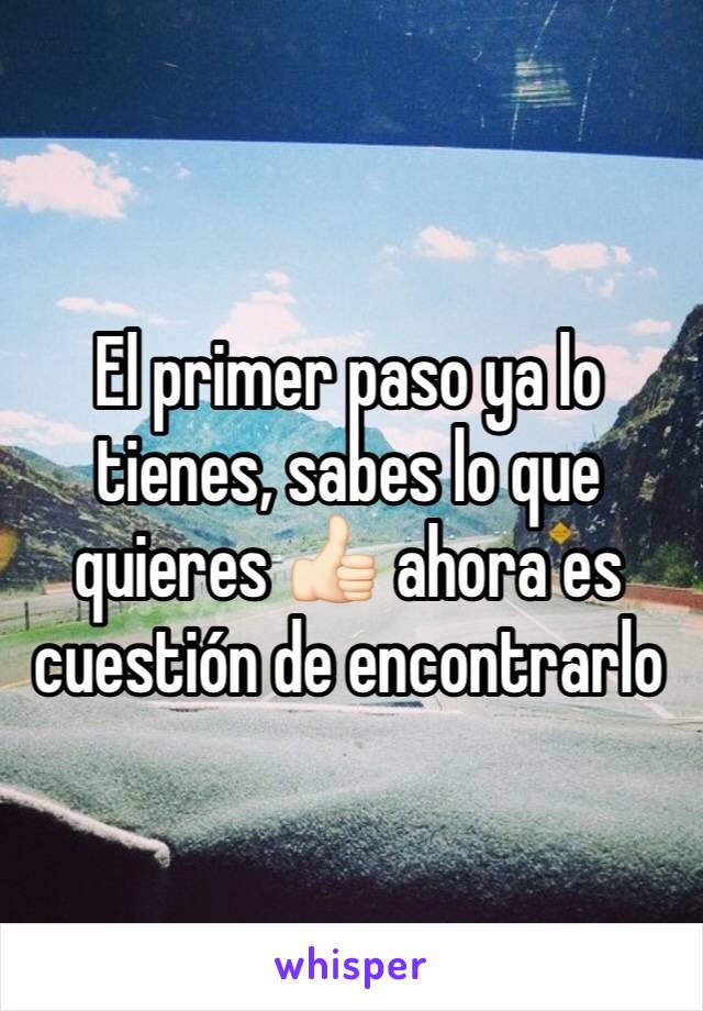 El primer paso ya lo tienes, sabes lo que quieres 👍🏻 ahora es cuestión de encontrarlo 