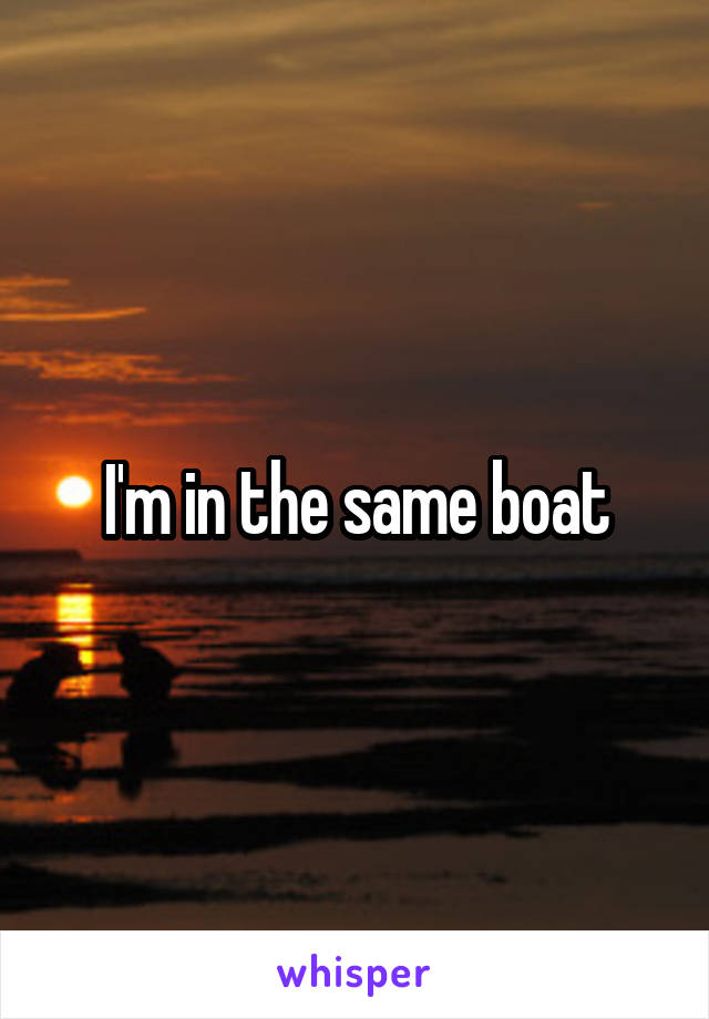 I'm in the same boat