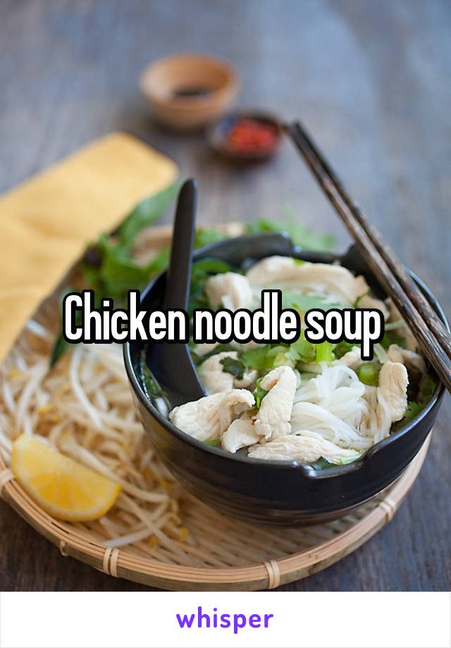 Chicken noodle soup 