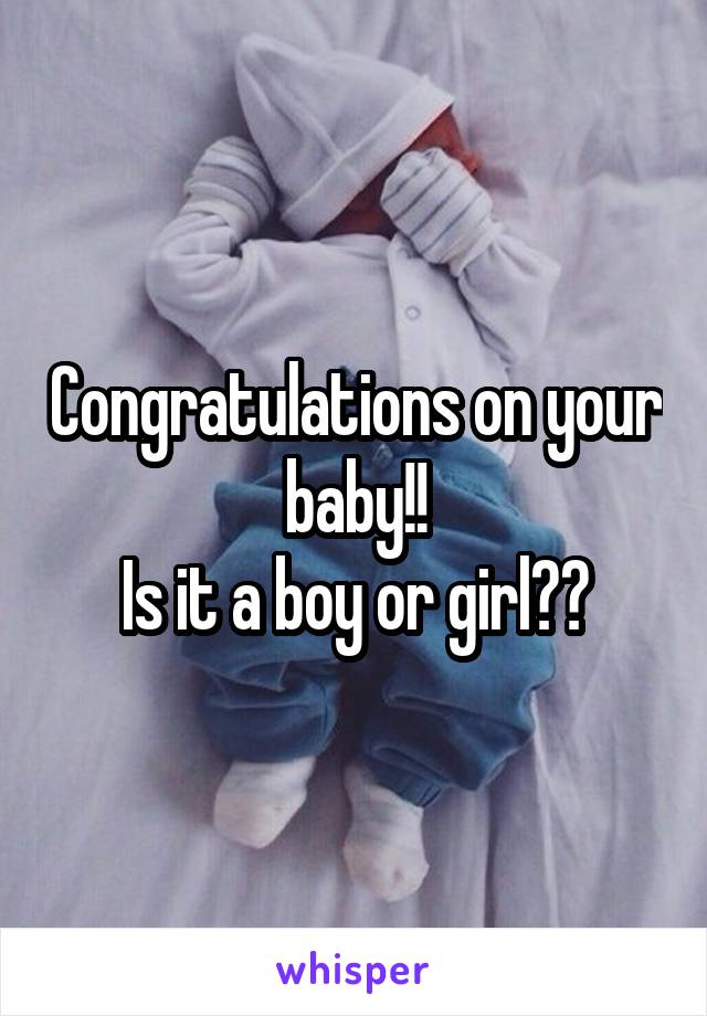 Congratulations on your baby!!
Is it a boy or girl??