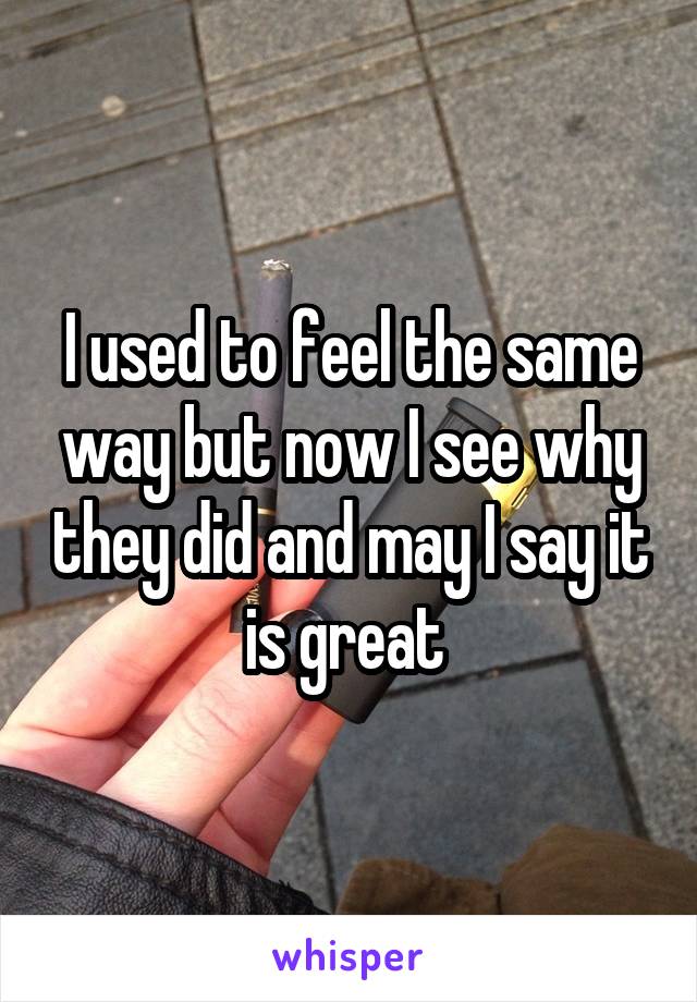 I used to feel the same way but now I see why they did and may I say it is great 