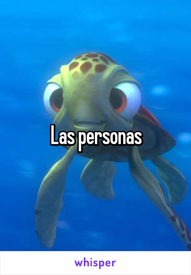 Las personas