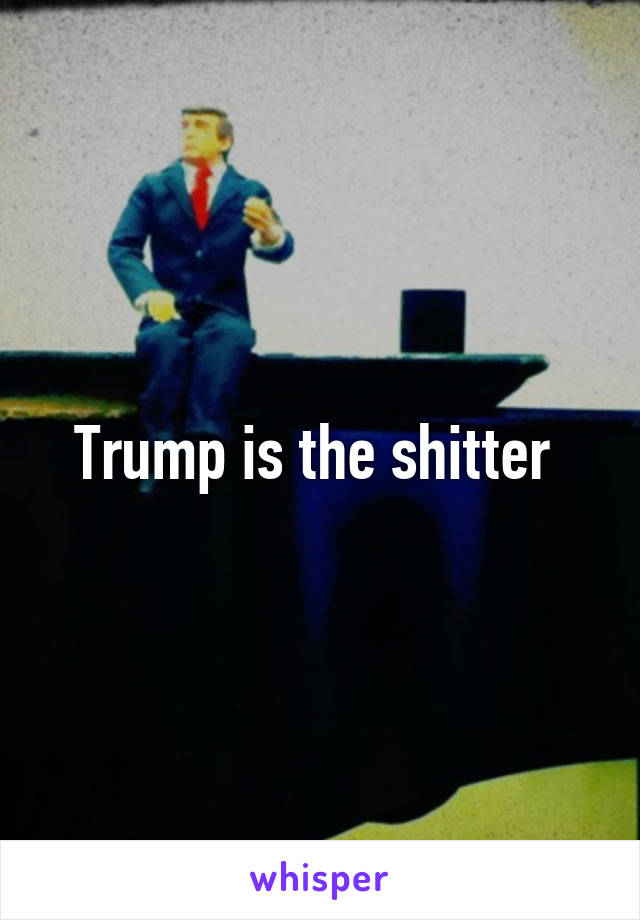 Trump is the shitter 