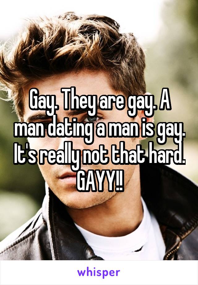 Gay. They are gay. A man dating a man is gay. It's really not that hard. GAYY!!