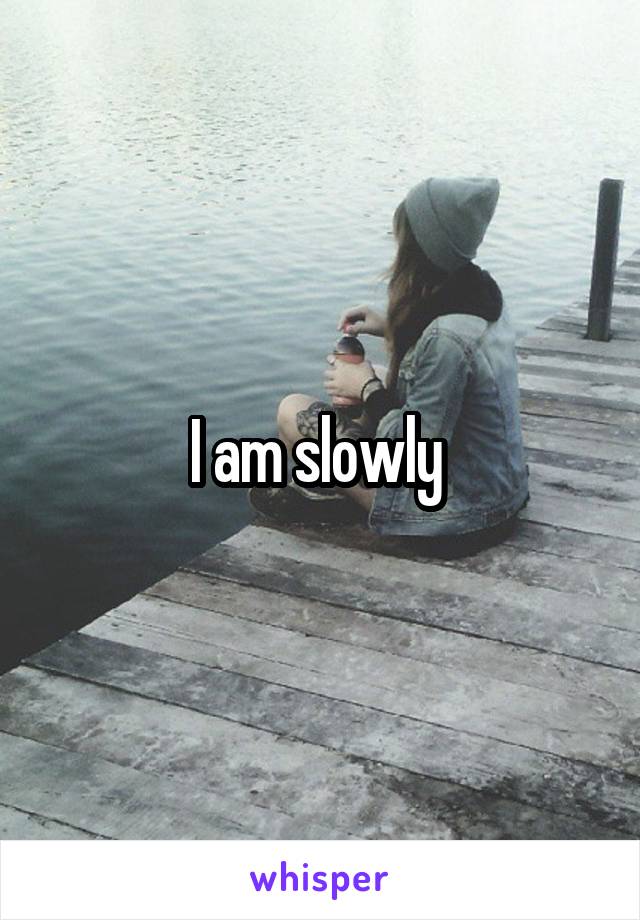 I am slowly 