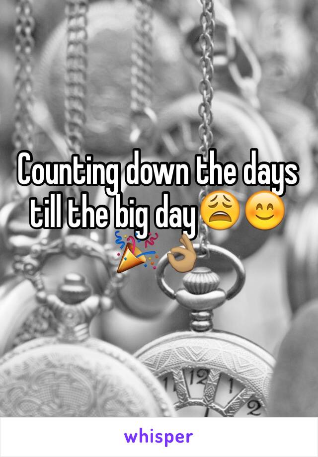 Counting down the days till the big day😩😊🎉👌🏽