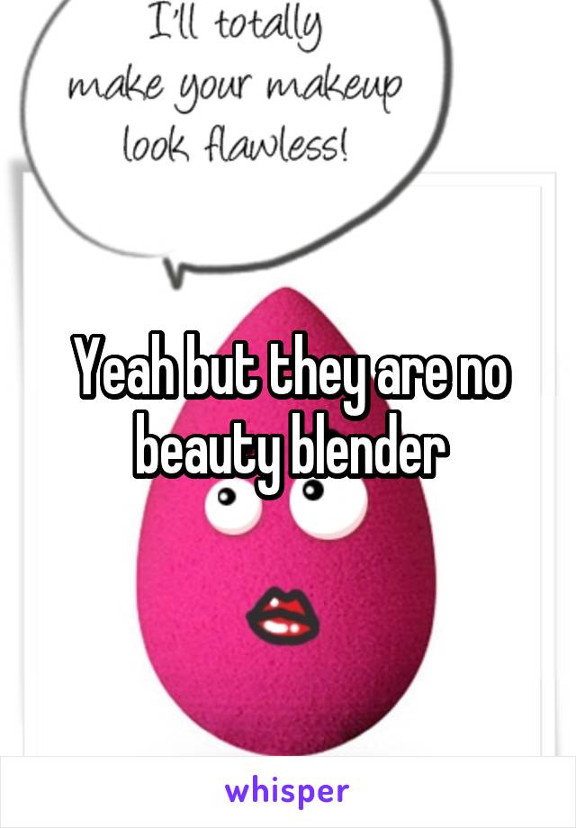 Yeah but they are no beauty blender