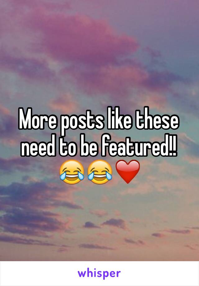 More posts like these need to be featured!! 
😂😂❤️