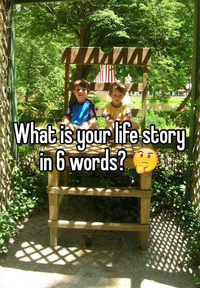 what-is-your-life-story-in-6-words